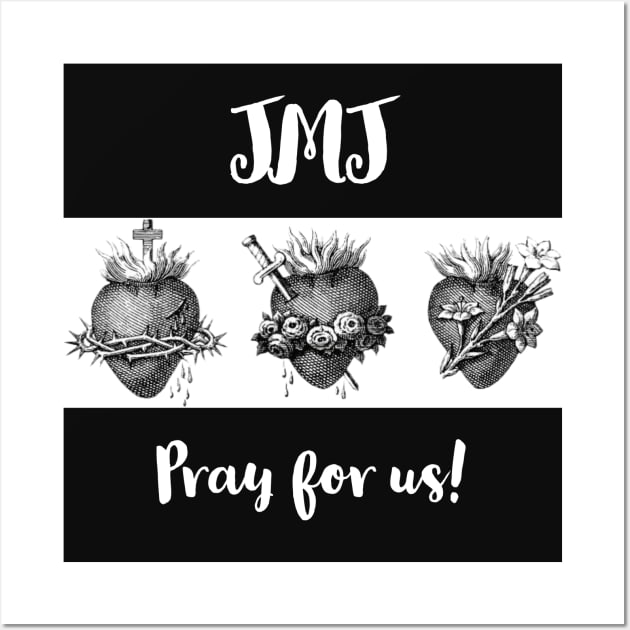 JMJ pray for us! Wall Art by AnnetteMSmiddy